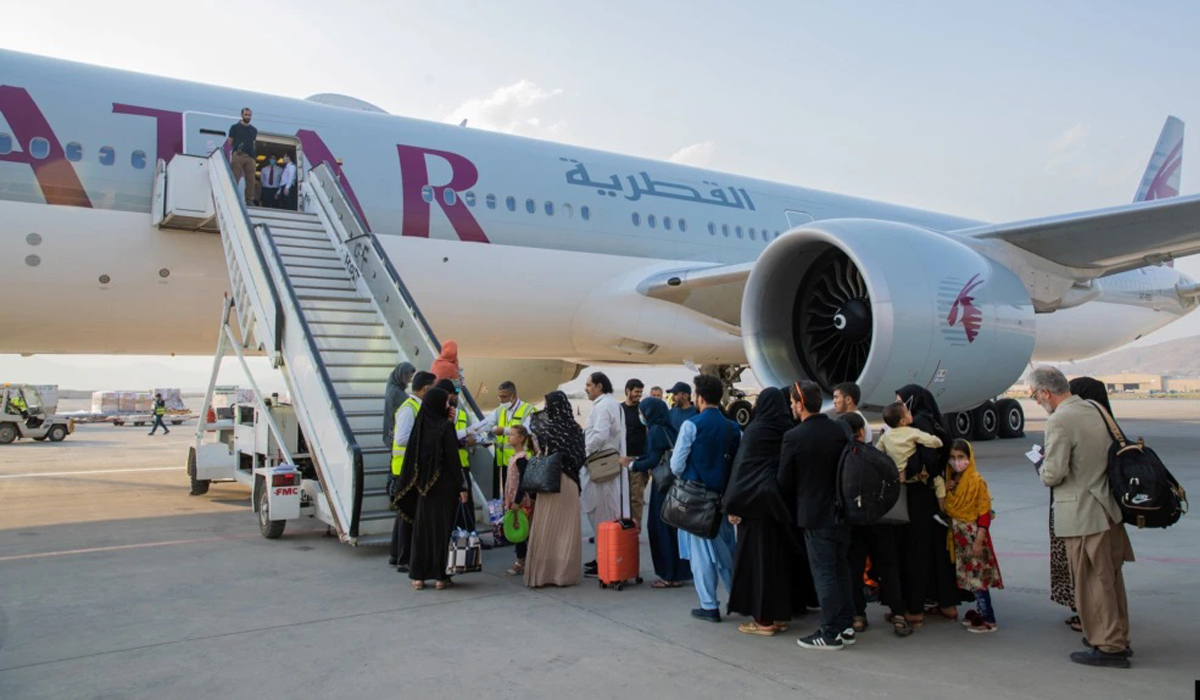 QA flight carrying over 230 passengers land in Qatar